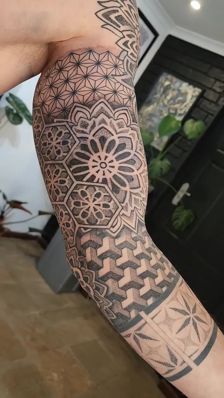 Geometric tattoo work 5