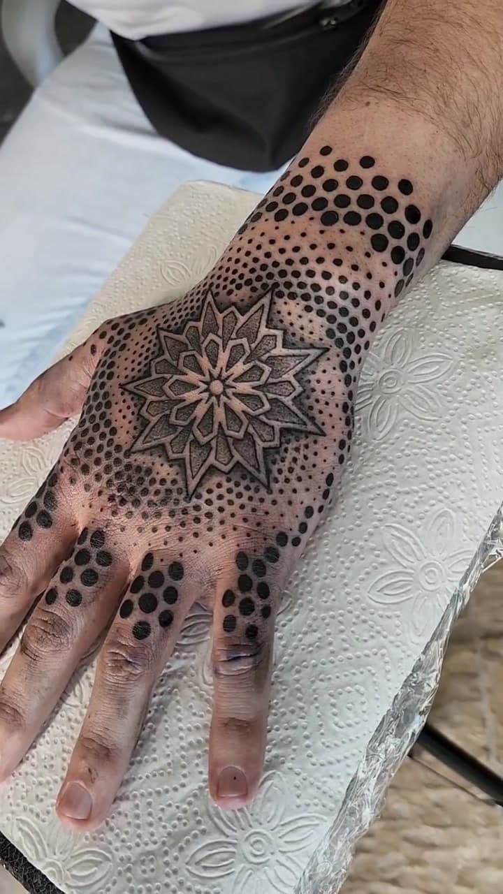 Geometric tattoo work 3