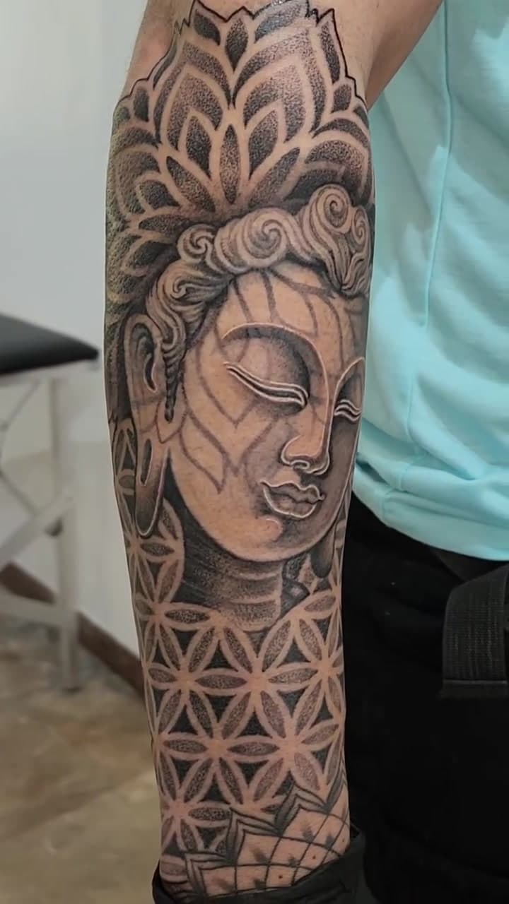 Geometric tattoo work 9