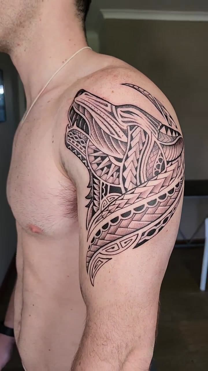 Geometric tattoo work 12
