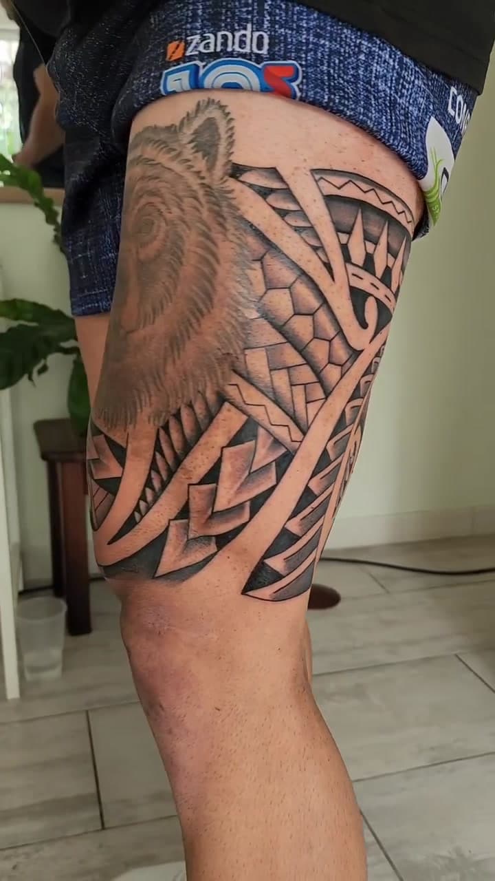 Geometric tattoo work 7